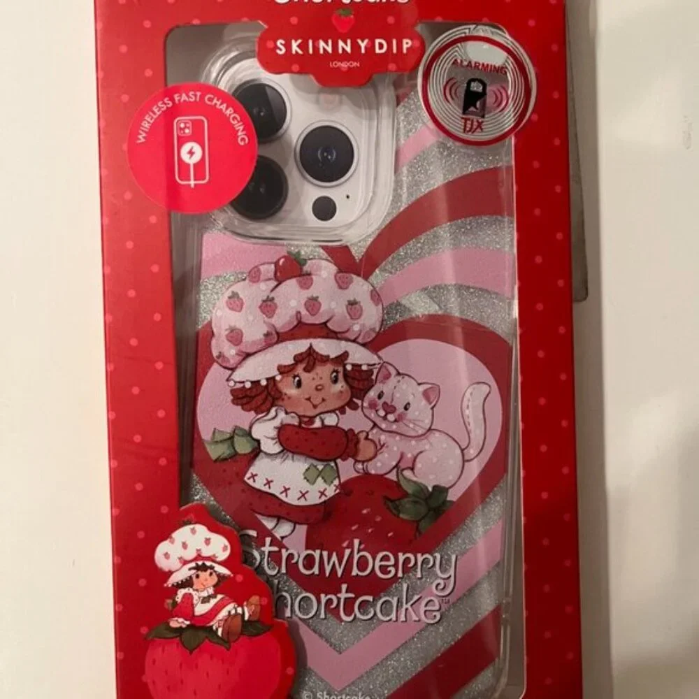 Title: Strawberry Shortcake iPhone 14 Pro Max / 13 Pro Max Glitter Case NWT (kx) - Picture 3 of 7